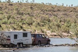 Towing a caravan on the Gibb River Road