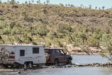 Towing a caravan on the Gibb River Road